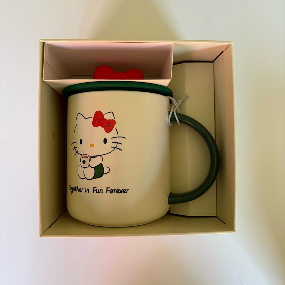 HP Starbucks x Hello Kitty 2025 Limited Edition collaboration ceramic mug NIB - Picture 6 of 7
